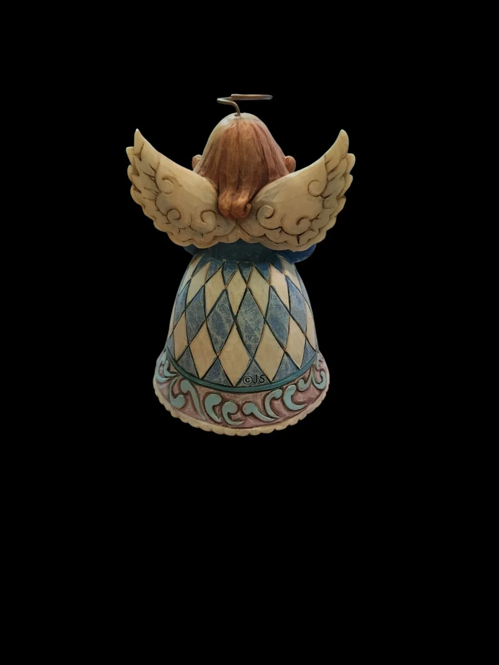 Jim Shore Heartwood Creek Mini Angel Holding An Ornament Figurine